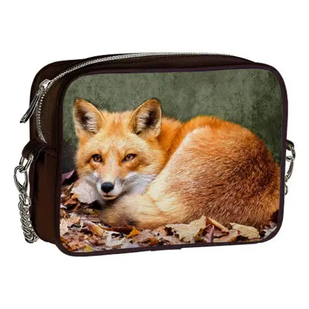 Kabelka na řetízku Cherie Červená liška