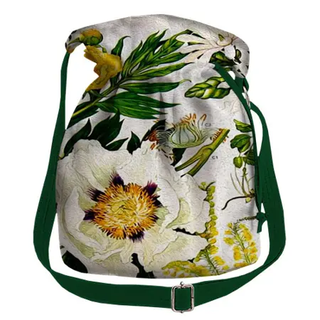 Dámská kabelka torba Velký bílý květ