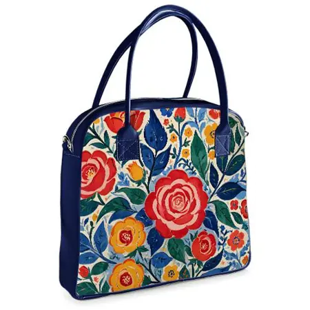  Kabelka s potiskem Oxford Stylizace květin