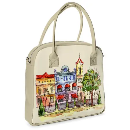  Kabelka s potiskem Oxford Město