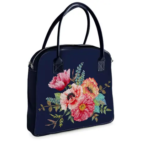  Kabelka s potiskem Oxford Květinová kytice