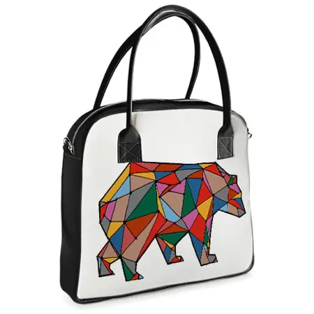  Kabelka s potiskem Oxford Medvěd z čar