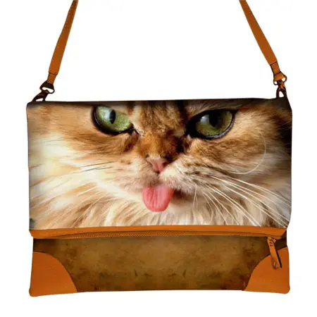 Kabelka pretty Kočka s vyplazeným jazykem