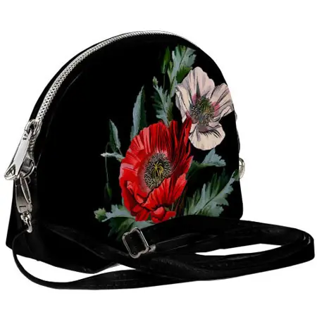 Mini kabelka  Coquette Červený a bílý mák