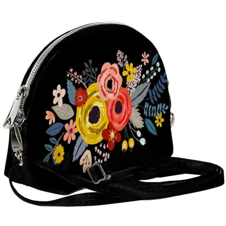 Mini kabelka  Coquette Světlá kytice