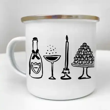 Smaltovaný hrnek Camper Odpočítávání do svátku