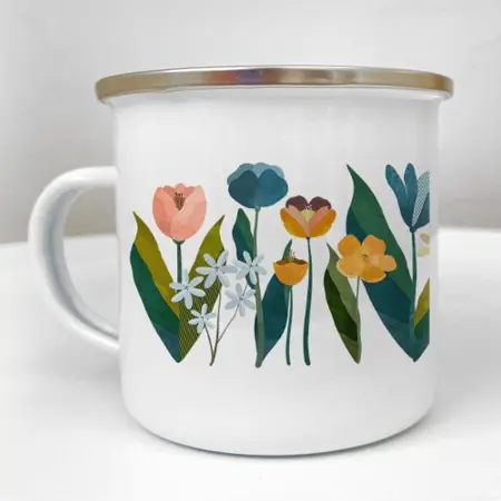 Smaltovaný hrnek Camper  Jaro kvete