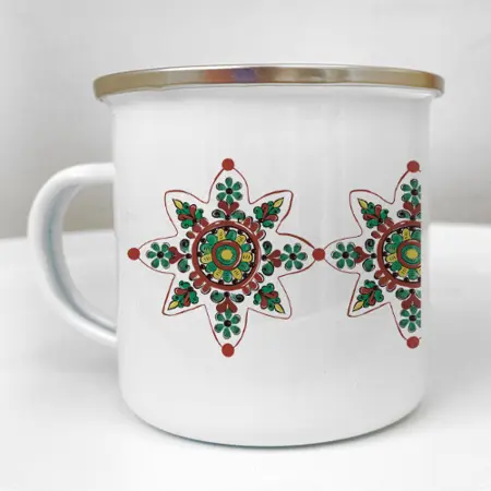 Smaltovaný hrnek Camper Hvězda