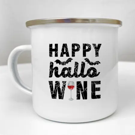 Smaltovaný hrnek Camper  Happy halloWINE