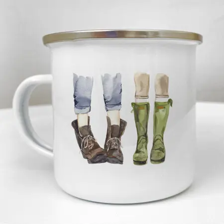 Smaltovaný hrnek Camper Spolu