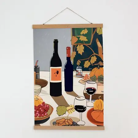 Látkový plakát na zeď Víno