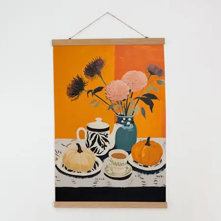 Látkový plakát na zeď Podzimní zátiší