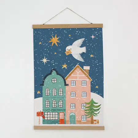 Látkový plakát na zeď Dopis 