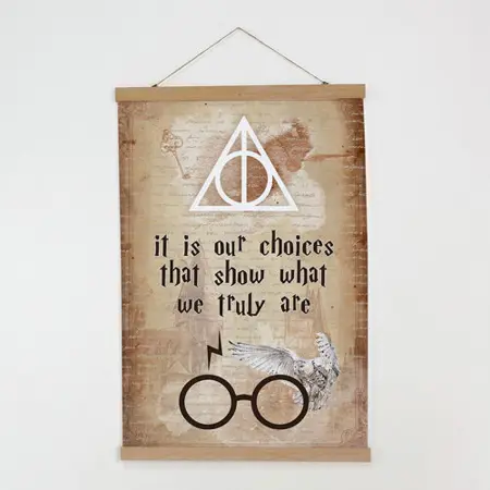 Látkový plakát na zeď  It is our choices that show what we truly are