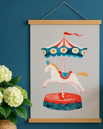 Látkový plakát na zeď ze Kolotoč