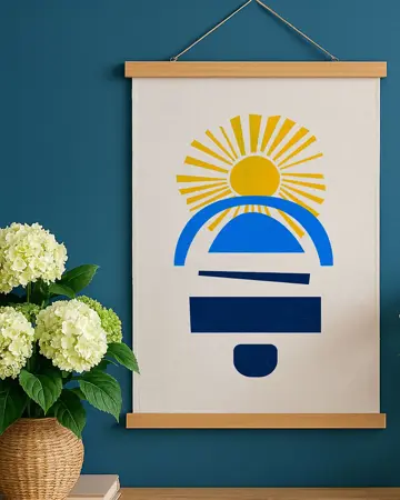 Látkový plakát na zeď Energie slunce