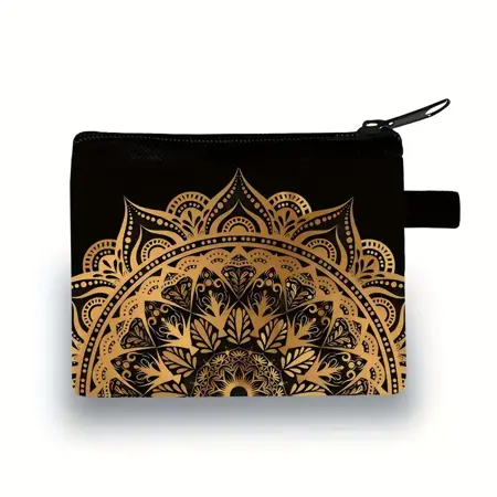 Kosmetická taštička nebo peněženka  mandala Černá 