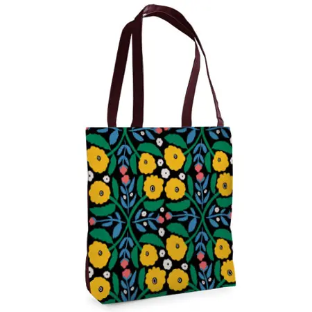 Textilní taška Tenderness Akvarel – stylový shopper na zip