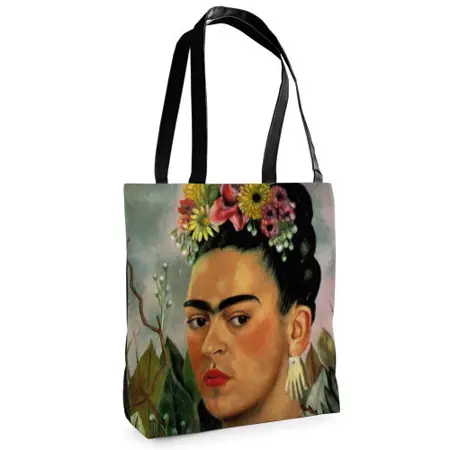 Textilní taška Tenderness Frida Kahlo – stylový shopper na zip