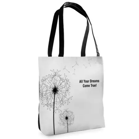 Textilní taška Tenderness Pampelišky  – stylový shopper na zip 