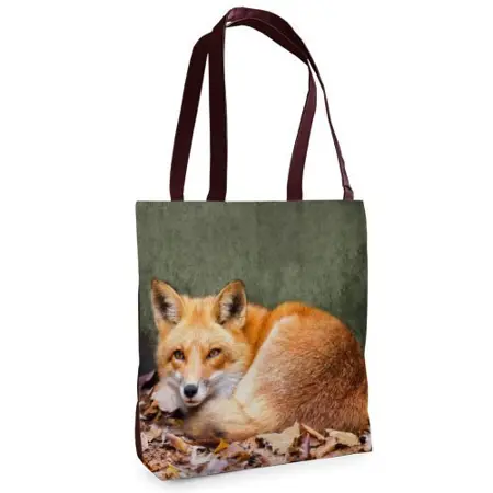 Textilní taška Tenderness Liška – stylový shopper na zip