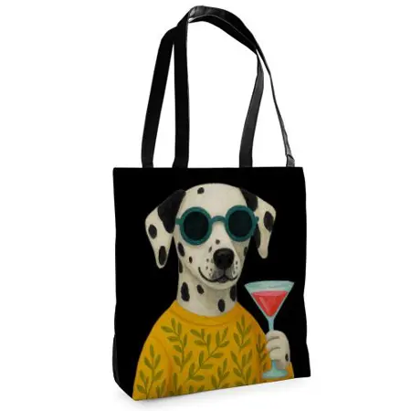 Textilní taška Tenderness Na koktejl? – stylový shopper na zip 