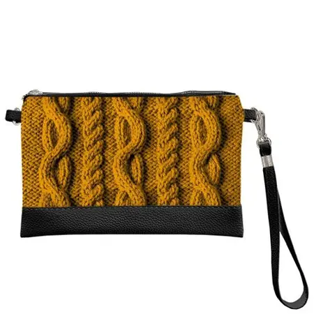 Malá kabelka přes rameno Žlutý úplet