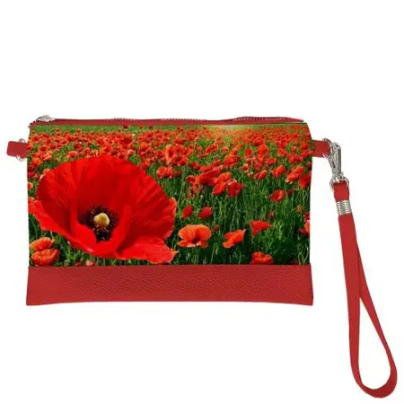 Malá kabelka přes rameno Červené máky