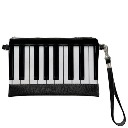 Malá kabelka přes rameno Klávesy klavíru. Hudba
