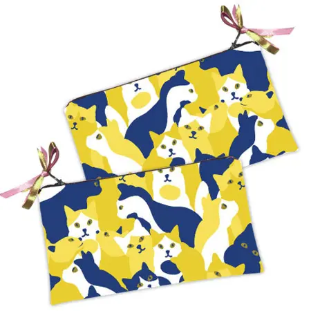 Kosmetická taška MINI – malá látková taštička s potiskem koťata