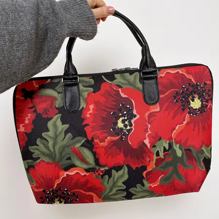 Taška Sakvoyage na notebook XXL Červené vlčí máky