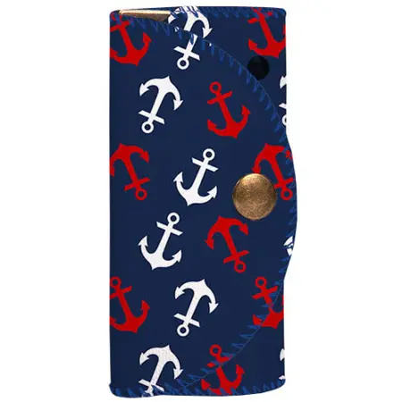 Klíčenka do kabelky – barevná kapsička na klíče s karabinkami Kotvy