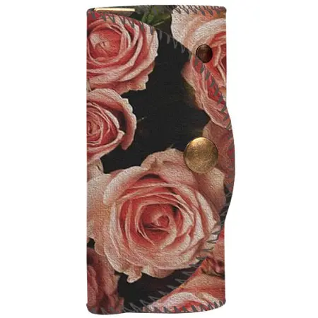 Klíčenka do kabelky – barevná kapsička na klíče s karabinkami Růže