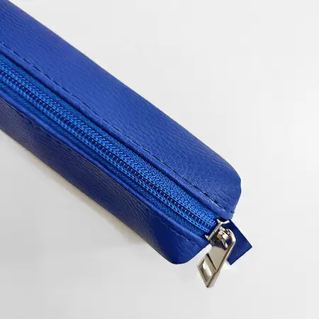 Klíčenka BIG – pouzdro na klíče z eko kůže se zipem  Ultra-modrý