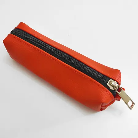 Klíčenka BIG – pouzdro na klíče z eko kůže se zipem Oranžová