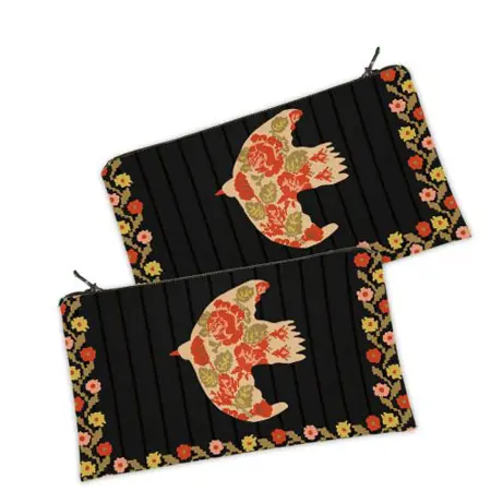 Kosmetická taška MINI – malá látková taštička s potiskem Ptáček