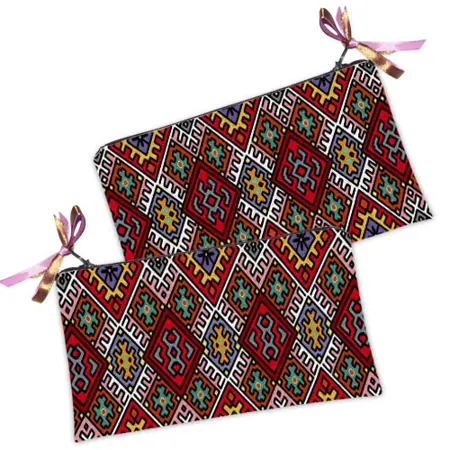 Kosmetická taška MINI – malá látková taštička s potiskem ornament