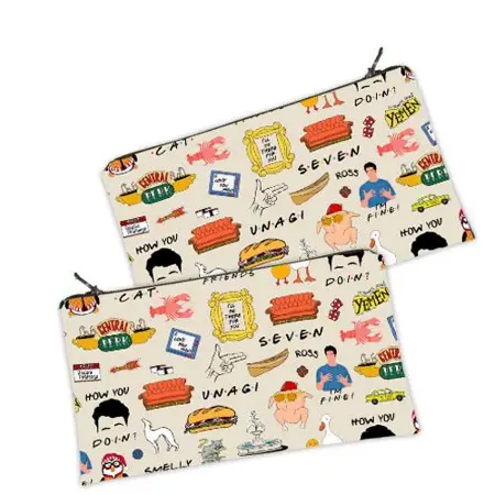 Kosmetická taška MINI – malá látková taštička s potiskem Friends