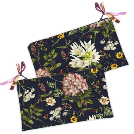 Kosmetická taška MINI – malá látková taštička s potiskem Wildflowers