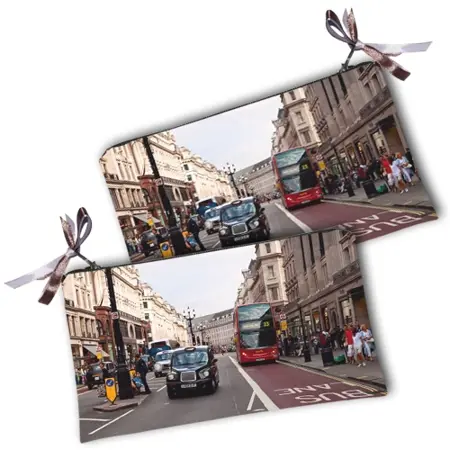 Kosmetická taška MINI – malá látková taštička s potiskem Londýn