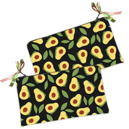 Kosmetická taška MINI – malá látková taštička s potiskem Avokádo