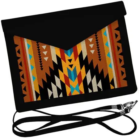 Dámský klutch konvert – elegantní sametová kabelka s potiskem Ornament