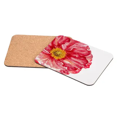 Korková podložka 25 × 19 cm – Květina
