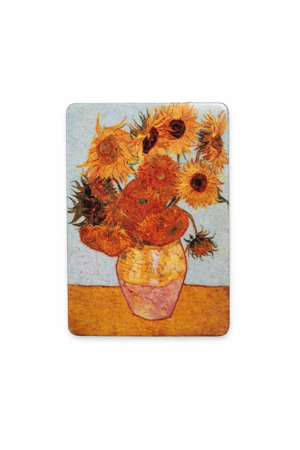 Dekorativní magnet 9 × 6 cm Slunečnice ve váze